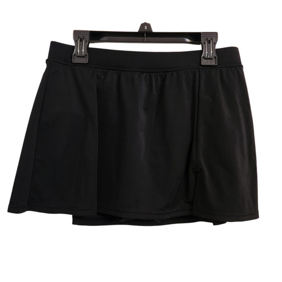 NWT Swim Solutions Bathing Suit Bottom Swim Skirt Thigh Minimizing Black 8 - Picture 2 of 6